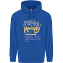 Future Mummy New Baby in Progress Pregnancy Mens 80% Cotton Hoodie Royal Blue