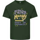 Future Mummy New Baby in Progress Pregnancy Mens Cotton T-Shirt Tee Top Forest Green