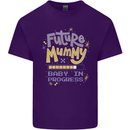 Future Mummy New Baby in Progress Pregnancy Mens Cotton T-Shirt Tee Top Purple