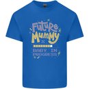 Future Mummy New Baby in Progress Pregnancy Mens Cotton T-Shirt Tee Top Royal Blue