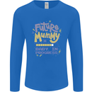 Future Mummy New Baby in Progress Pregnancy Mens Long Sleeve T-Shirt Royal Blue