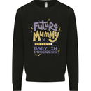 Future Mummy New Baby in Progress Pregnancy Mens Sweatshirt Jumper Black