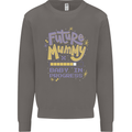 Future Mummy New Baby in Progress Pregnancy Mens Sweatshirt Jumper Charcoal