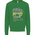 Future Mummy New Baby in Progress Pregnancy Mens Sweatshirt Jumper Irish Green
