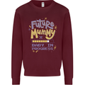 Future Mummy New Baby in Progress Pregnancy Mens Sweatshirt Jumper Maroon