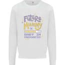 Future Mummy New Baby in Progress Pregnancy Mens Sweatshirt Jumper White