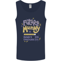 Future Mummy New Baby in Progress Pregnancy Mens Vest Tank Top Navy Blue