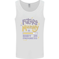 Future Mummy New Baby in Progress Pregnancy Mens Vest Tank Top White