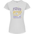 Future Mummy New Baby in Progress Pregnancy Womens Petite Cut T-Shirt White