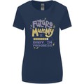Future Mummy New Baby in Progress Pregnancy Womens Wider Cut T-Shirt Navy Blue
