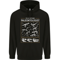 Future Palaeontologist Dinosaurs T-Rex Childrens Kids Hoodie Black