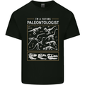 Future Palaeontologist Dinosaurs T-Rex Mens Cotton T-Shirt Tee Top Black