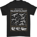 Future Palaeontologist Dinosaurs T-Rex Mens T-Shirt 100% Cotton Black