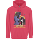 Future Spark Female Welder Welding Childrens Kids Hoodie Heliconia