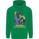 Future Spark Female Welder Welding Childrens Kids Hoodie Irish Green
