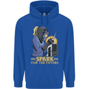 Future Spark Female Welder Welding Childrens Kids Hoodie Royal Blue
