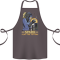 Future Spark Female Welder Welding Cotton Apron 100% Organic Dark Grey