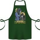 Future Spark Female Welder Welding Cotton Apron 100% Organic Forest Green