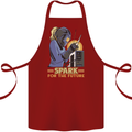 Future Spark Female Welder Welding Cotton Apron 100% Organic Maroon