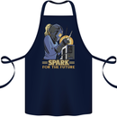 Future Spark Female Welder Welding Cotton Apron 100% Organic Navy Blue