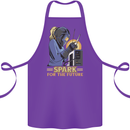 Future Spark Female Welder Welding Cotton Apron 100% Organic Purple