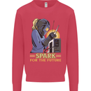 Future Spark Female Welder Welding Kids Sweatshirt Jumper Heliconia
