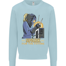Future Spark Female Welder Welding Kids Sweatshirt Jumper Light Blue