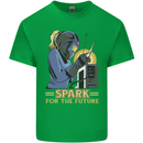 Future Spark Female Welder Welding Kids T-Shirt Childrens Irish Green