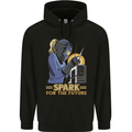 Future Spark Female Welder Welding Mens 80% Cotton Hoodie Black
