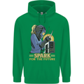 Future Spark Female Welder Welding Mens 80% Cotton Hoodie Irish Green