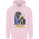 Future Spark Female Welder Welding Mens 80% Cotton Hoodie Light Pink