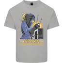 Future Spark Female Welder Welding Mens Cotton T-Shirt Tee Top Sports Grey