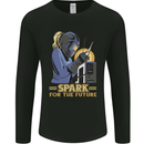 Future Spark Female Welder Welding Mens Long Sleeve T-Shirt Black