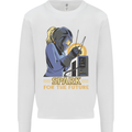 Future Spark Female Welder Welding Mens Sweatshirt Jumper White