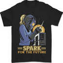 Future Spark Female Welder Welding Mens T-Shirt 100% Cotton Black