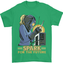 Future Spark Female Welder Welding Mens T-Shirt 100% Cotton Irish Green