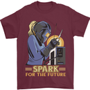 Future Spark Female Welder Welding Mens T-Shirt 100% Cotton Maroon