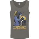 Future Spark Female Welder Welding Mens Vest Tank Top Charcoal