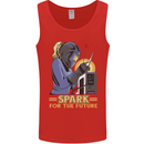 Future Spark Female Welder Welding Mens Vest Tank Top Red
