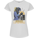 Future Spark Female Welder Welding Womens Petite Cut T-Shirt White