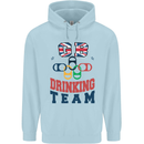 GB Drinking Team Funny Stag Do Doo Beer Childrens Kids Hoodie Light Blue