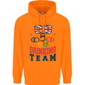 GB Drinking Team Funny Stag Do Doo Beer Childrens Kids Hoodie Orange