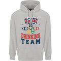 GB Drinking Team Funny Stag Do Doo Beer Childrens Kids Hoodie Sports Grey