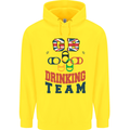 GB Drinking Team Funny Stag Do Doo Beer Childrens Kids Hoodie Yellow