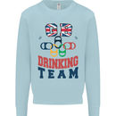 GB Drinking Team Funny Stag Do Doo Beer Kids Sweatshirt Jumper Light Blue