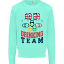 GB Drinking Team Funny Stag Do Doo Beer Kids Sweatshirt Jumper Peppermint