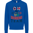 GB Drinking Team Funny Stag Do Doo Beer Kids Sweatshirt Jumper Royal Blue