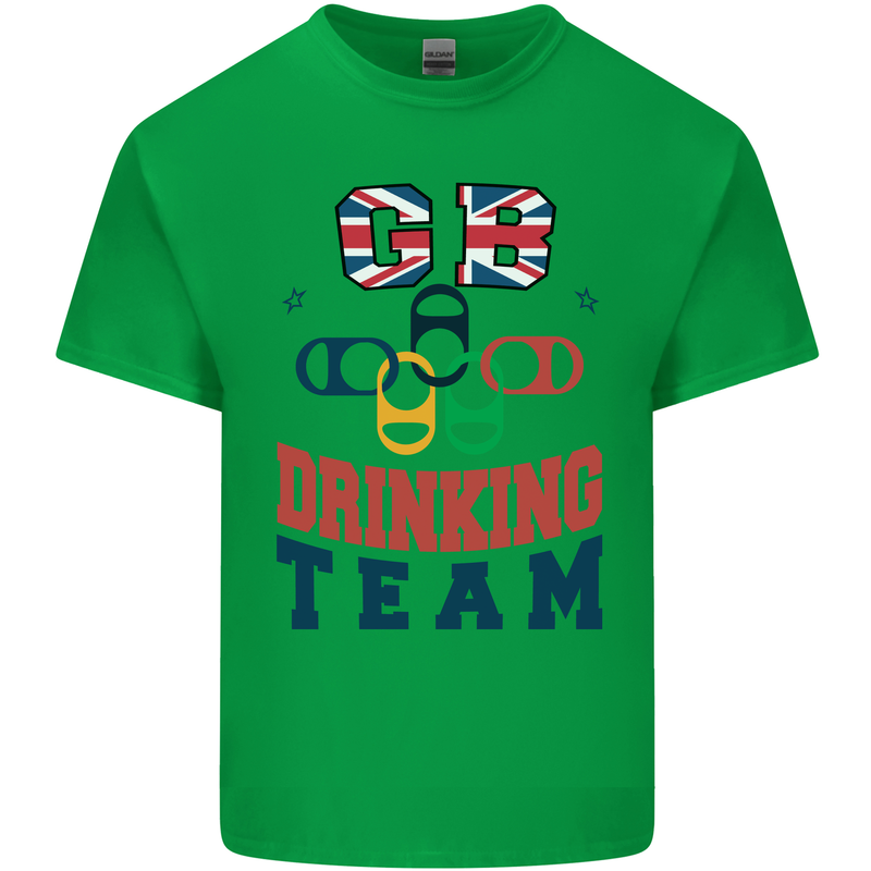 GB Drinking Team Funny Stag Do Doo Beer Kids T-Shirt Childrens Irish Green