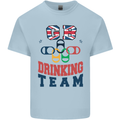 GB Drinking Team Funny Stag Do Doo Beer Kids T-Shirt Childrens Light Blue