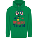 GB Drinking Team Funny Stag Do Doo Beer Mens 80% Cotton Hoodie Irish Green